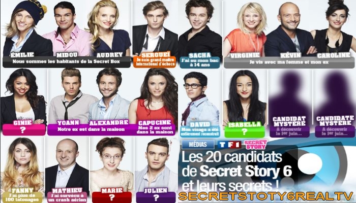 Blog de secretstory5realtv : SECRET STORY 6 REALTV, Les 20 candidats de Secret Story 6 et leurs secrets !